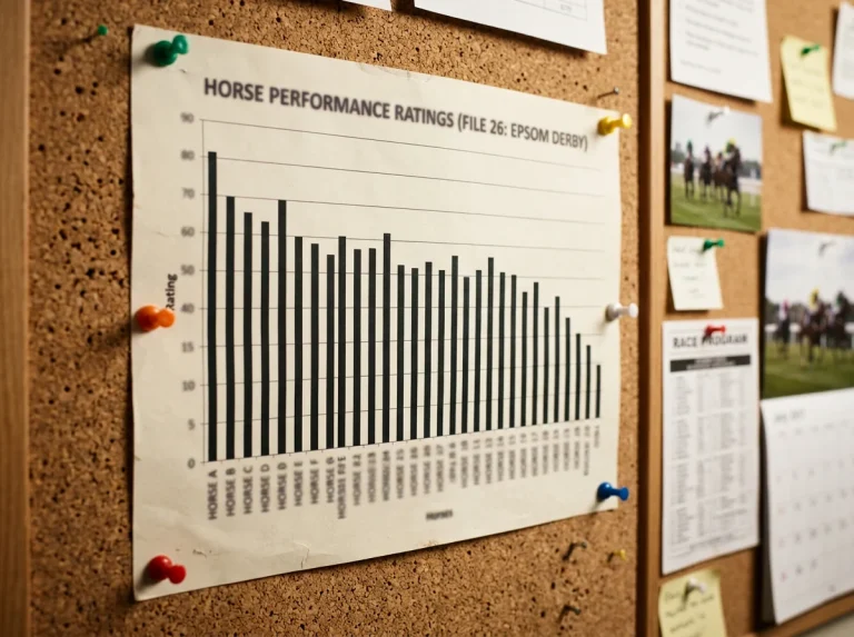 Performance rating chart showing Derby contenders ranked by official figures